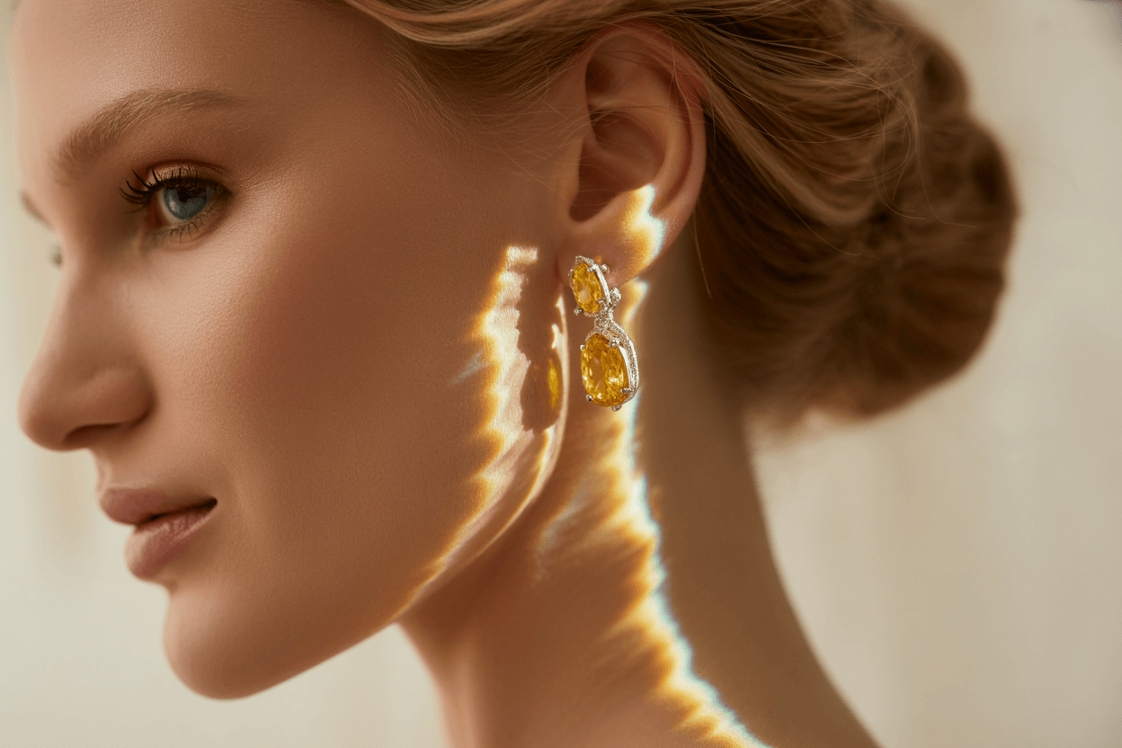 Yellow Sapphire Earrings: Best Metal Pairings (Gold, Platinum, Rose Gold)