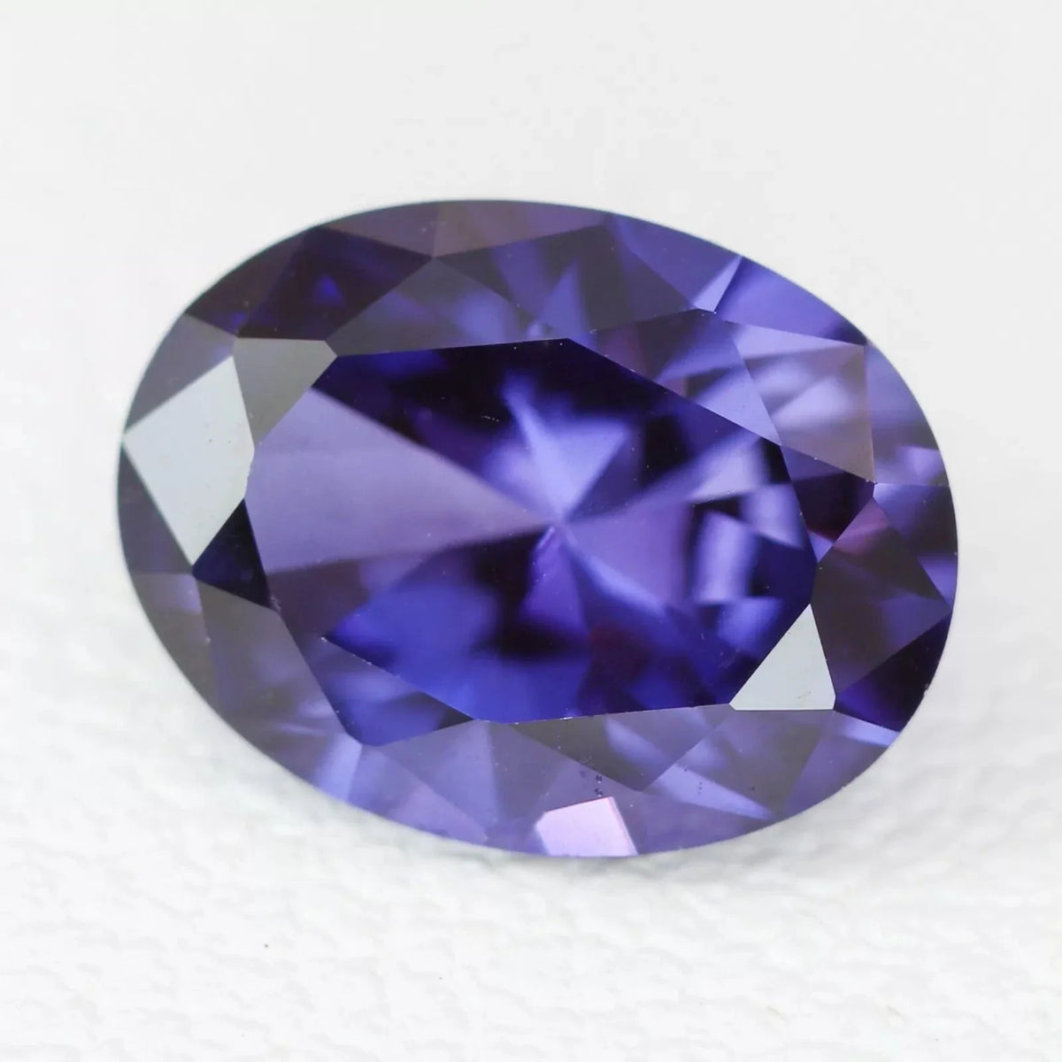 Lab Grown Violet Sapphire - Oval Cut