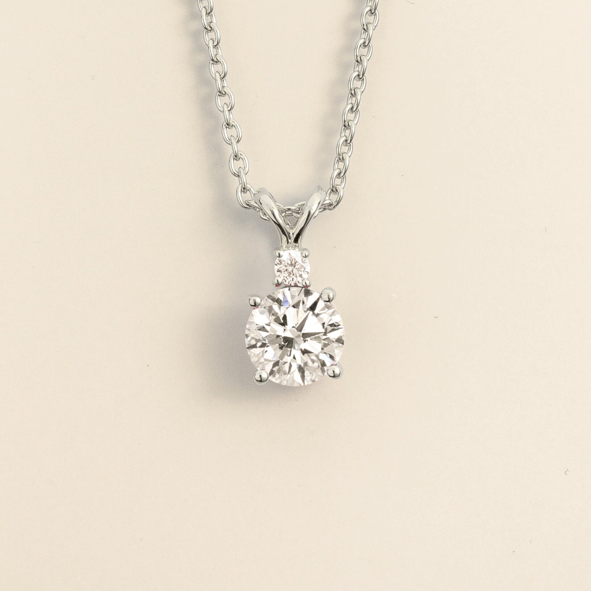 Joie Pendant Necklace in Diamonds Set In White Gold