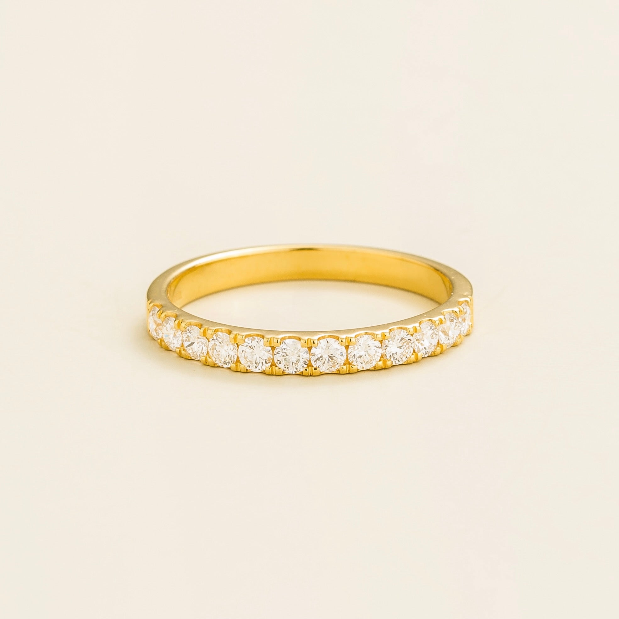 Salto Diamond Half Eternity Gold Ring