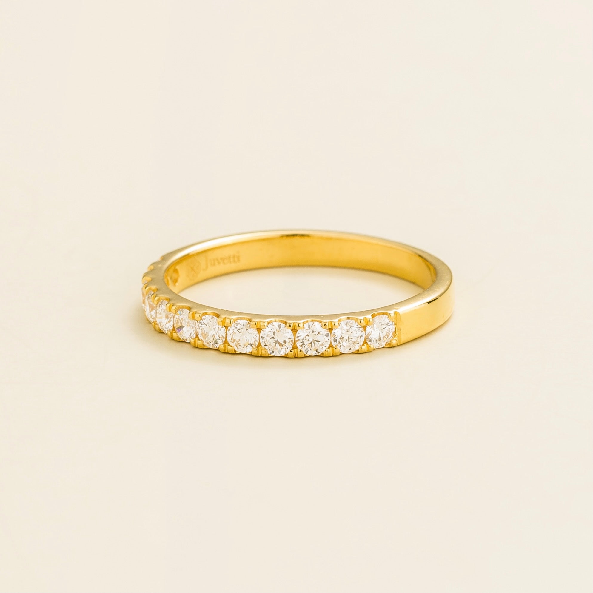 Salto Diamond Half Eternity Gold Ring