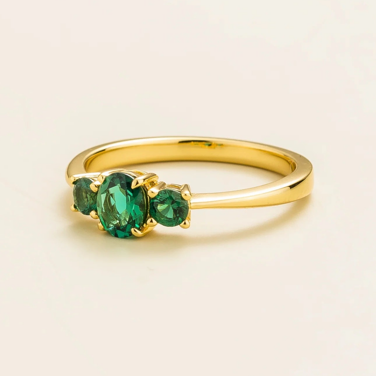 Boble Emerald Ring in Gold