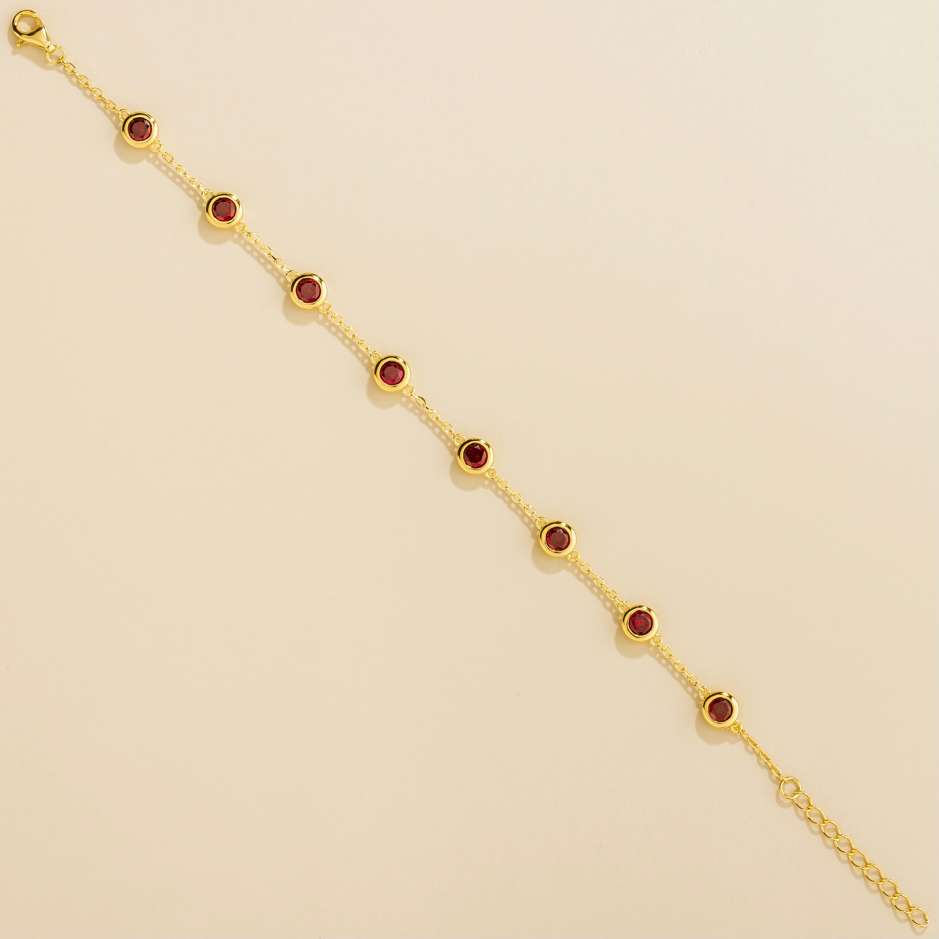 Buy Ruby Bracelet Margo Gold Bracelet Set With Ruby