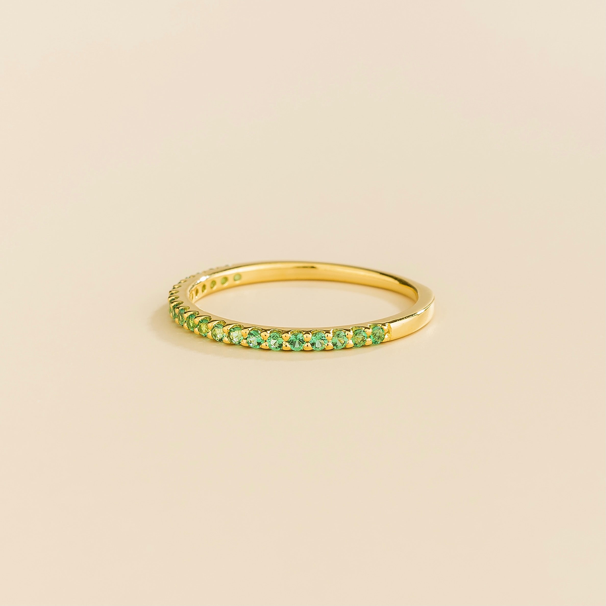 Ciclo Gold Ring Set With Emerald from London