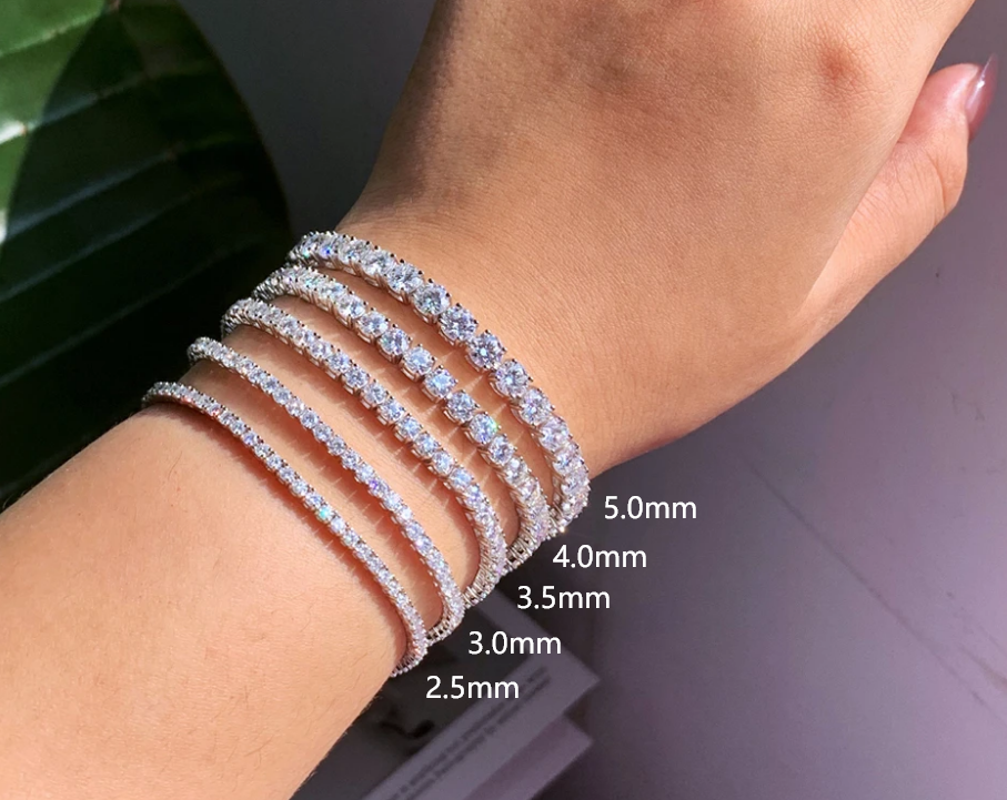 Ruby Bracelet in UK Ciclo White Gold Tennis Bracelet Set With Ruby