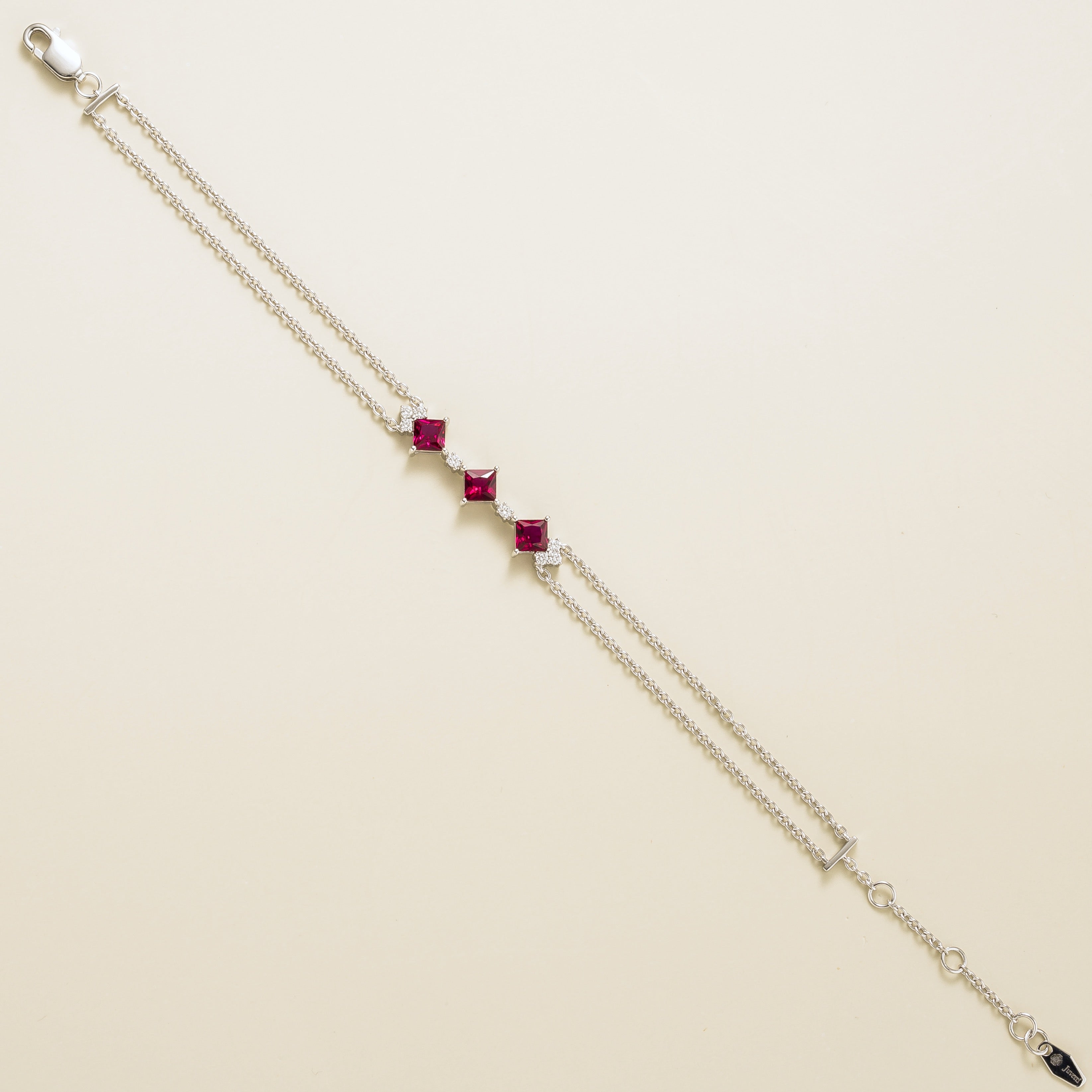 Forma White Gold Bracelet In Ruby and DiamondBest London Jewellery Store