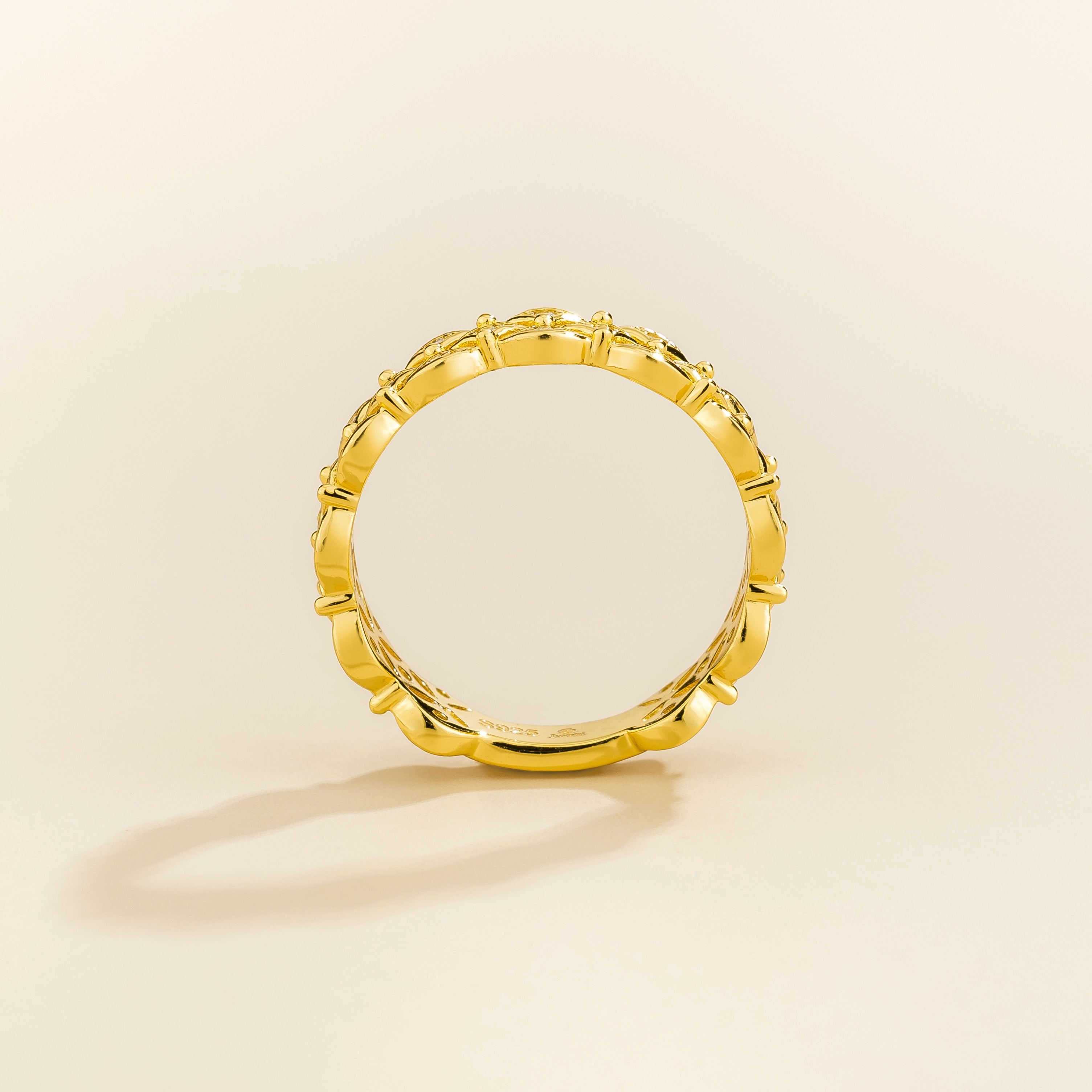 Padre Openwork Diamond Eternity Band Ring in Gold