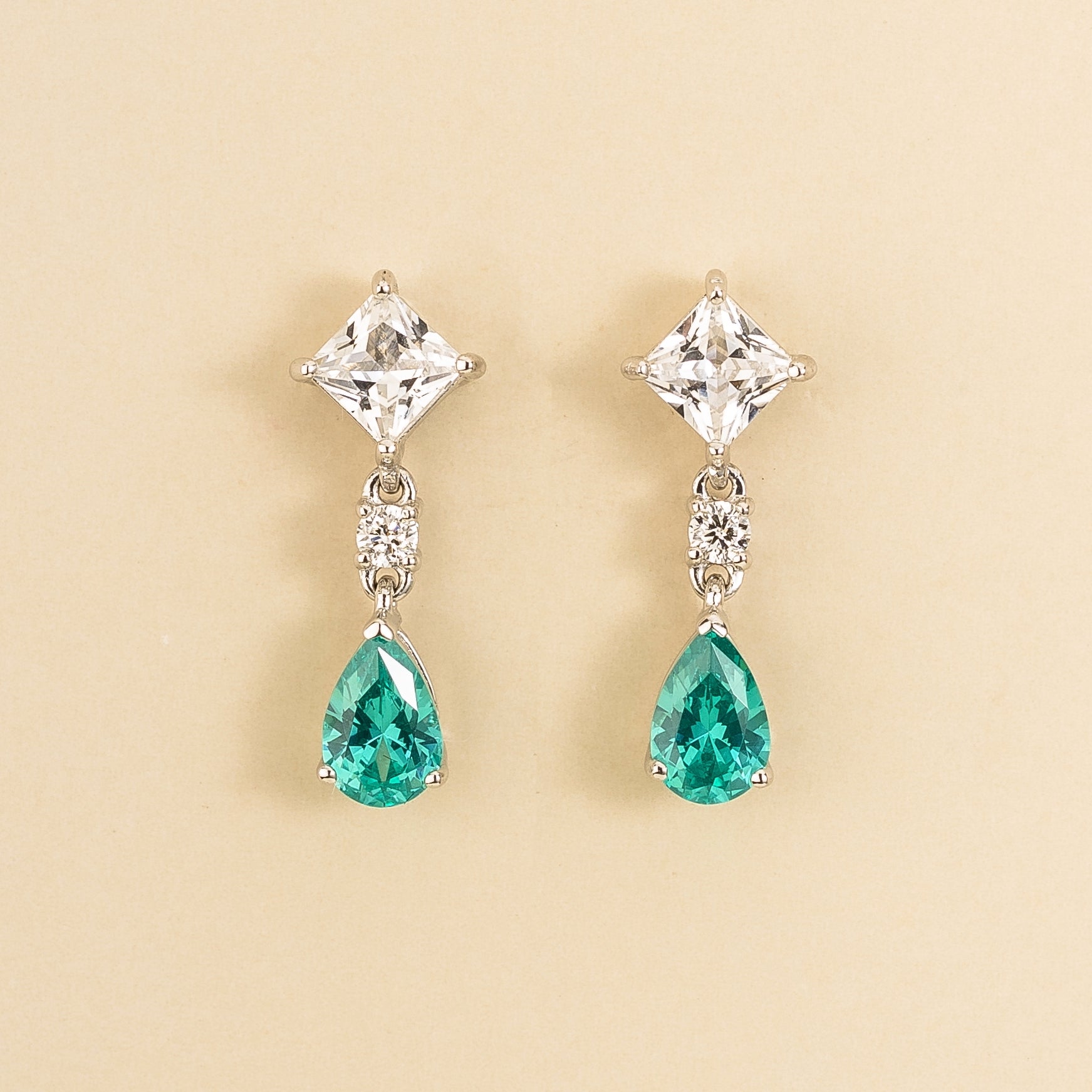 Ori Diamond & Paraiba Drop Earrings In White Gold