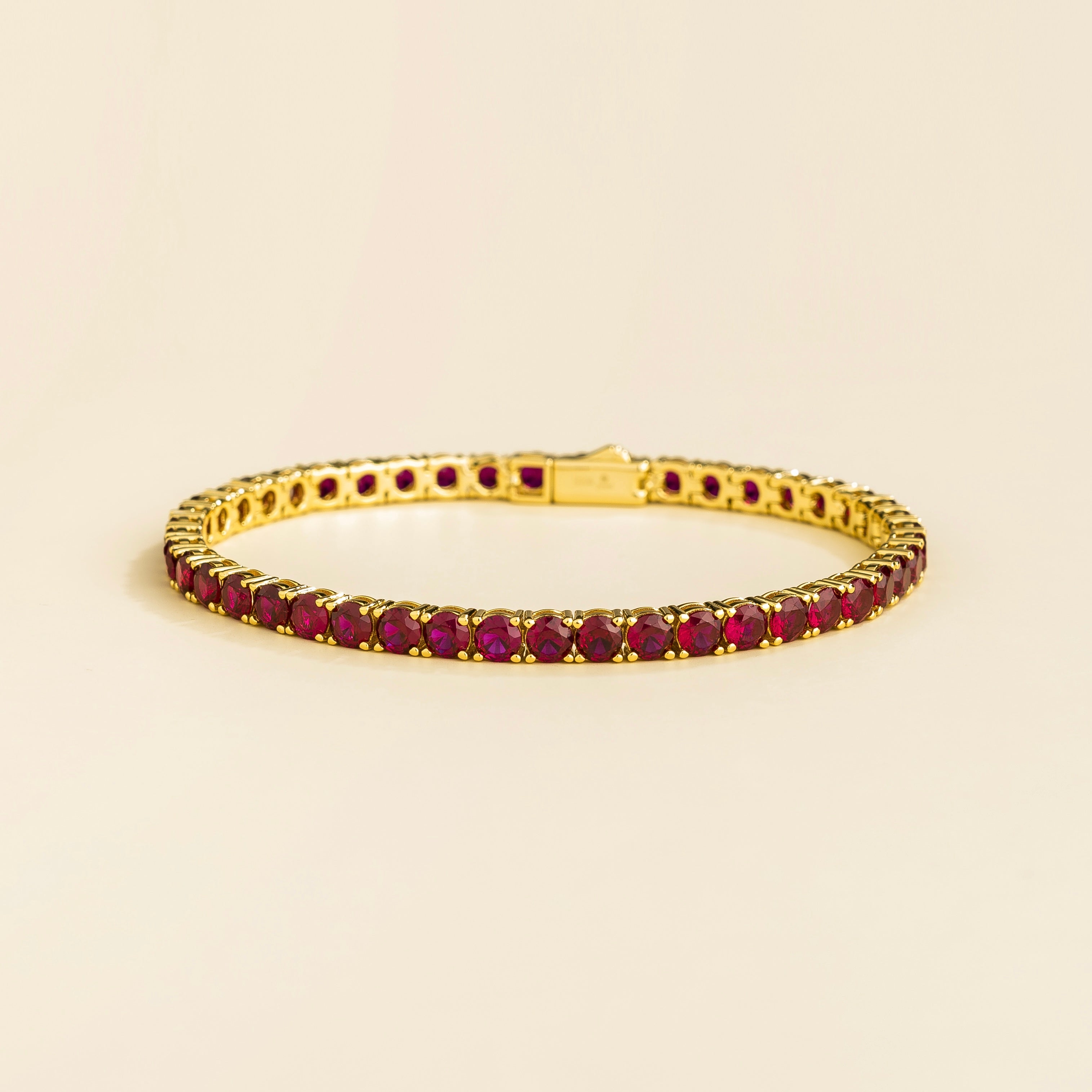 Ruby Bracelet Online Ciclo Gold Tennis Bracelet Set With Ruby