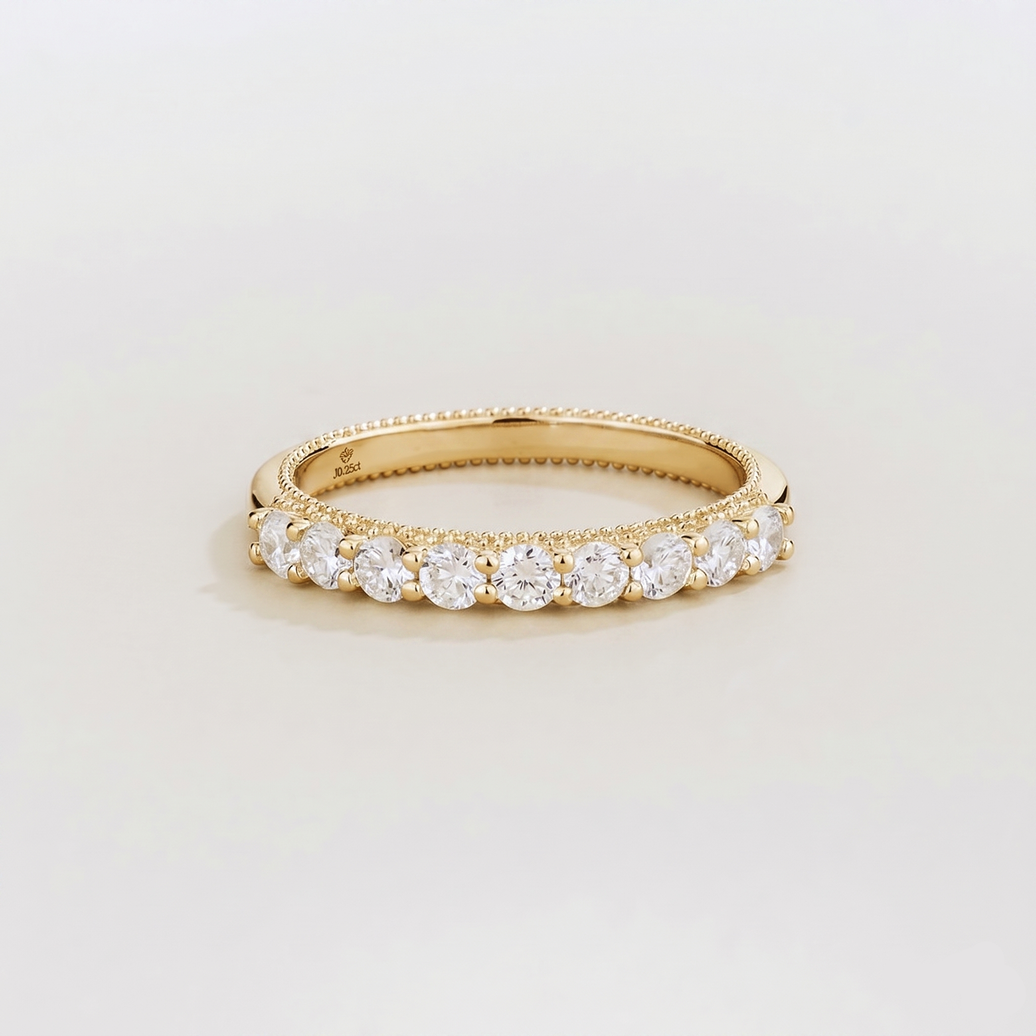 Tempo Diamond Half Eternity Ring in Gold