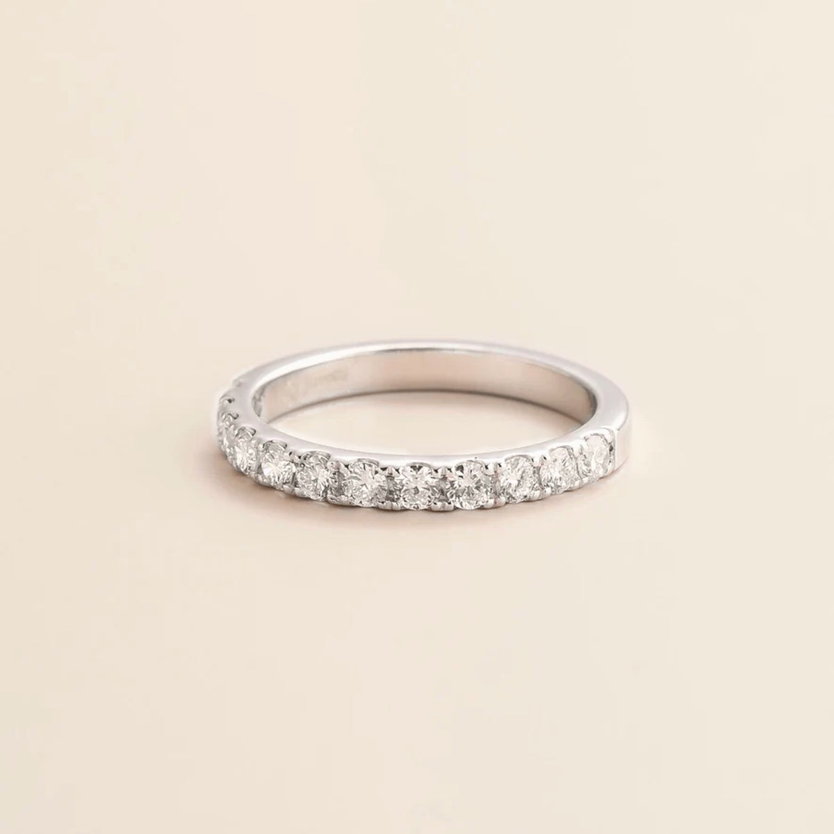 Salto Diamond Half Eternity White Gold Ring