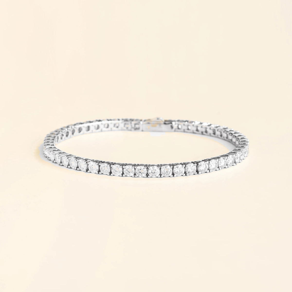 Stacy Diamond Tennis Bracelet in White Gold