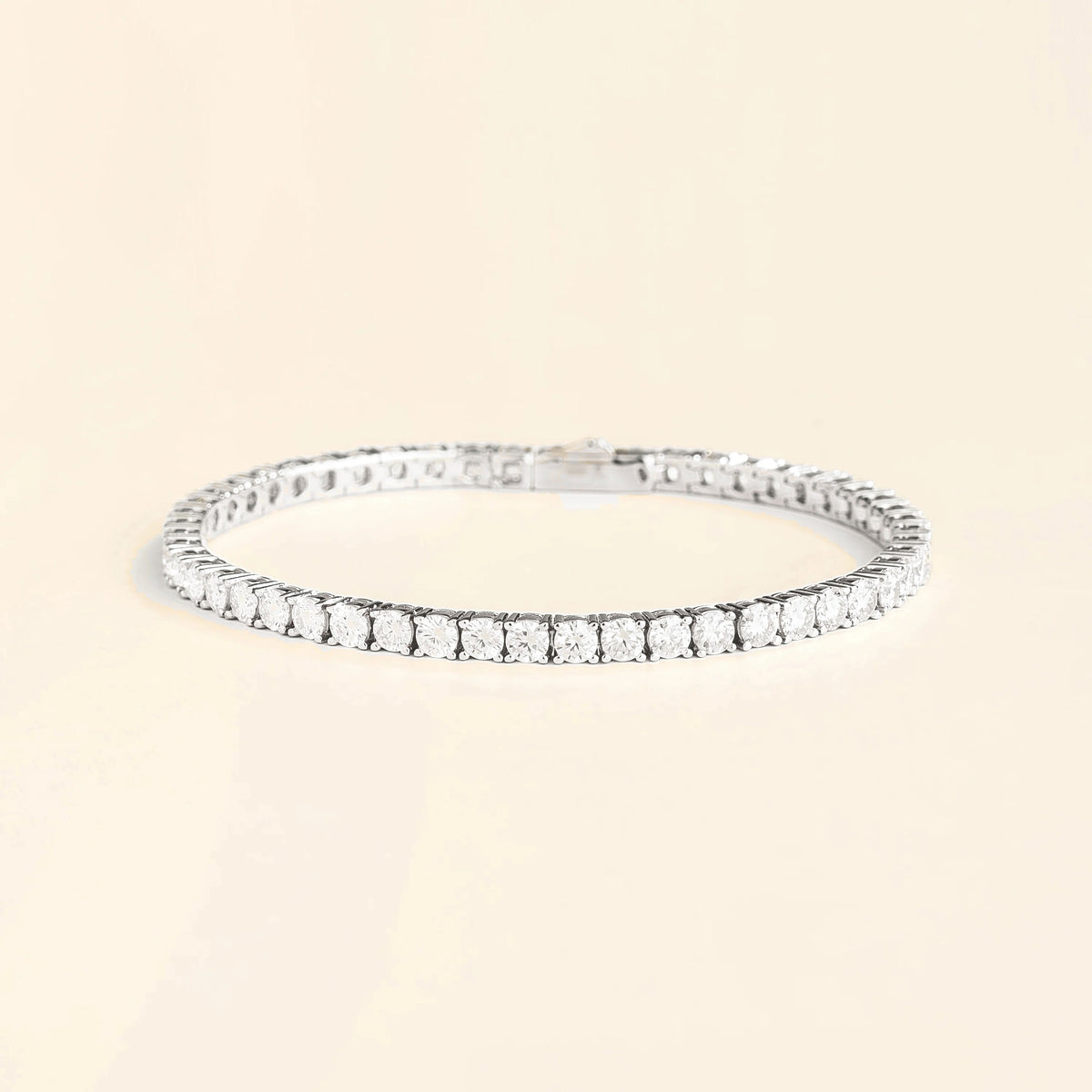 Stacy Diamond Tennis Bracelet in White Gold