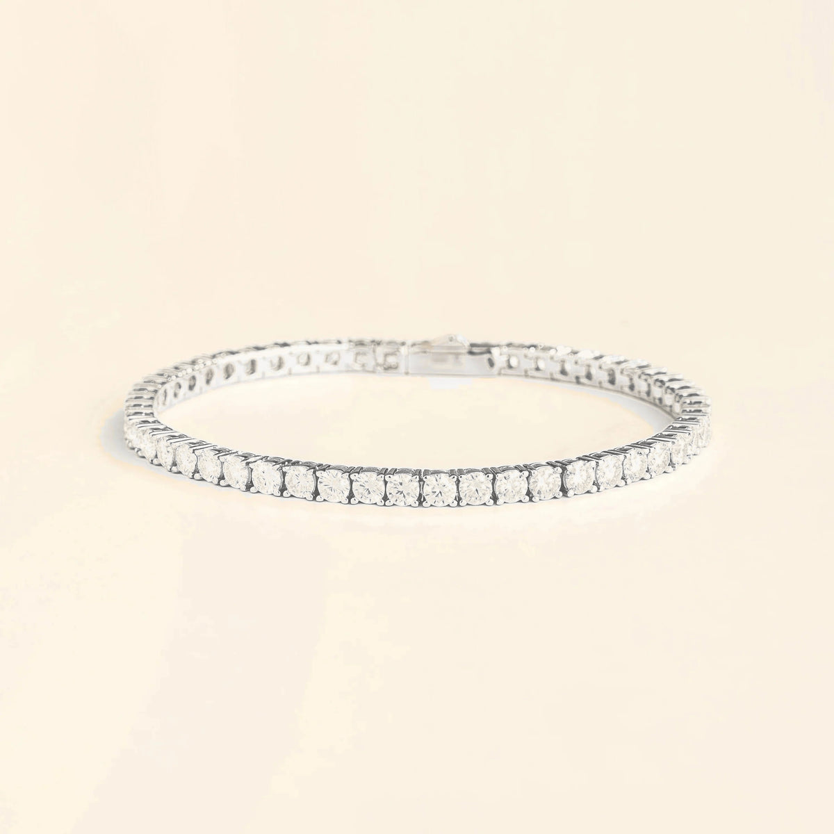 Stacy Diamond Tennis Bracelet in White Gold