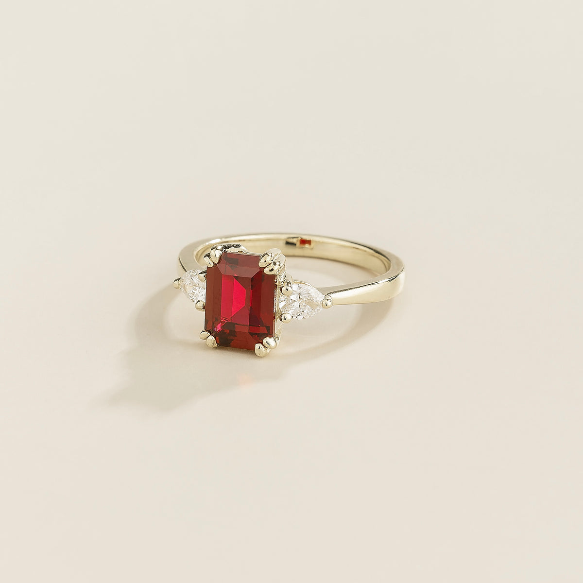 Ailes Ruby & Diamond Ring in White Gold