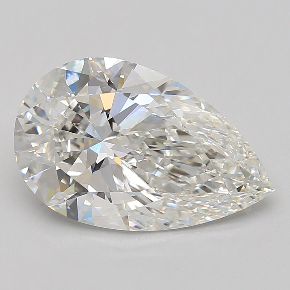 5.08ct Pear lab-grown diamond, F VS1