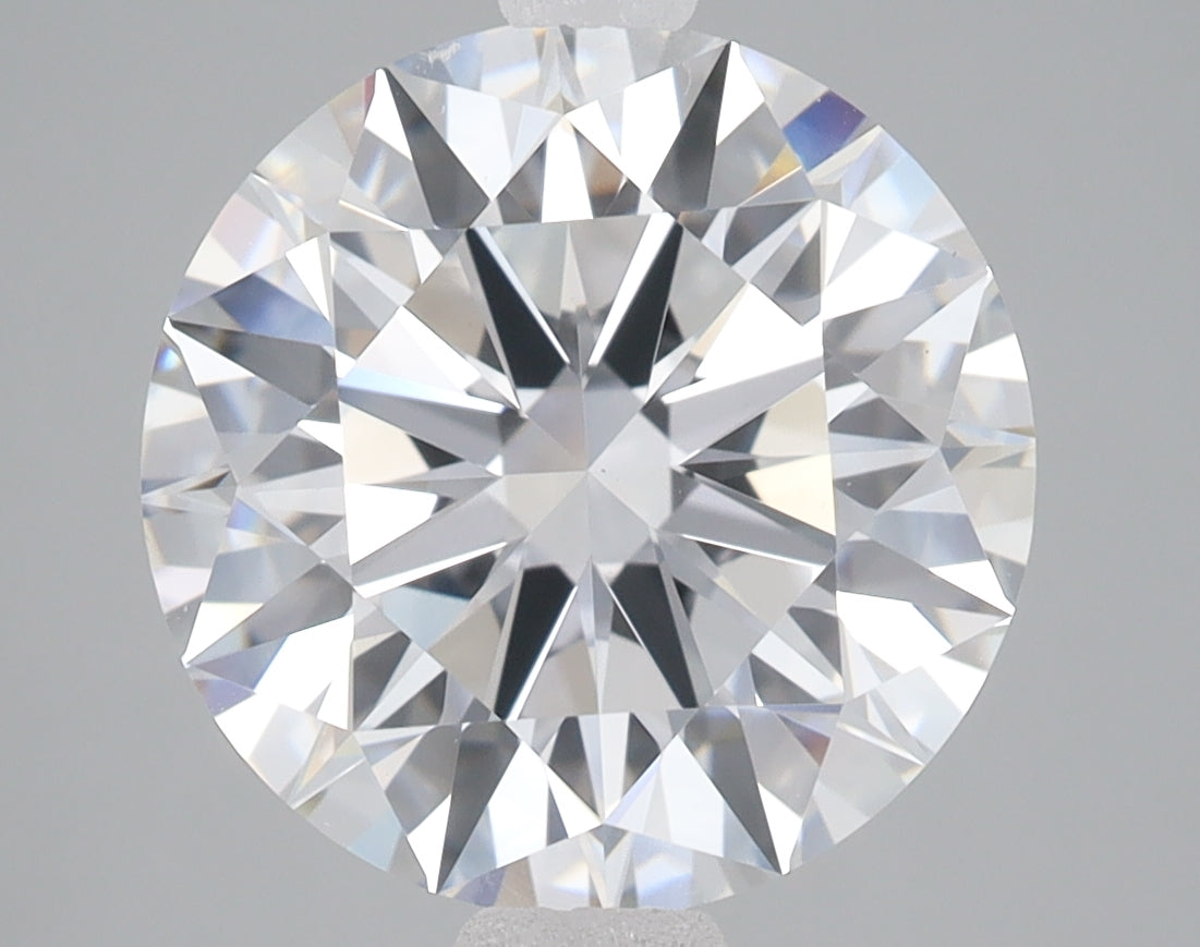 4.03ct Round lab-grown diamond, D VVS2 – 360° view