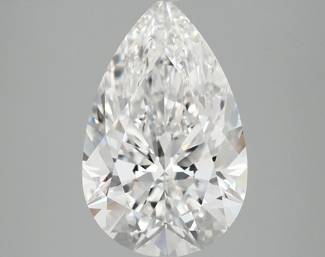 4ct Pear lab-grown diamond, E VVS2