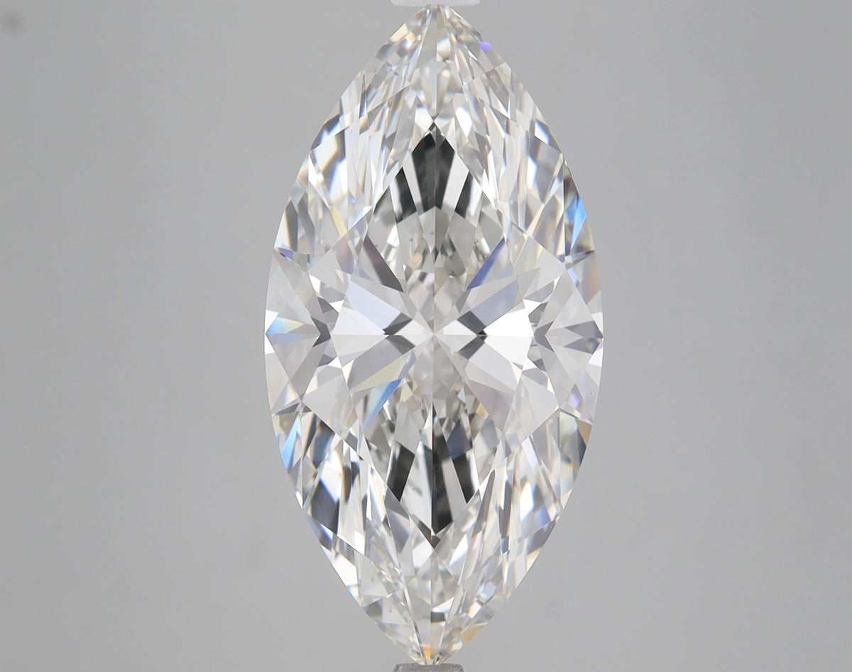 6.04ct Marquise lab-grown diamond, G VVS2
