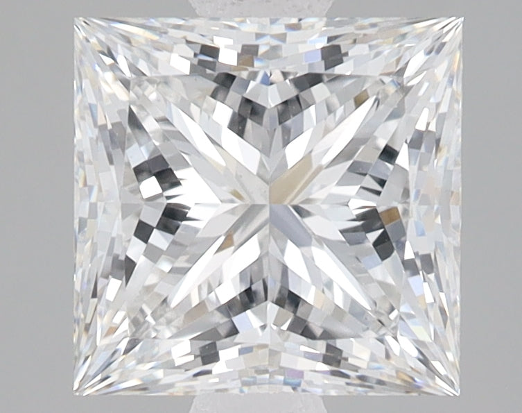 2.74ct Princess lab-grown diamond, E VVS2