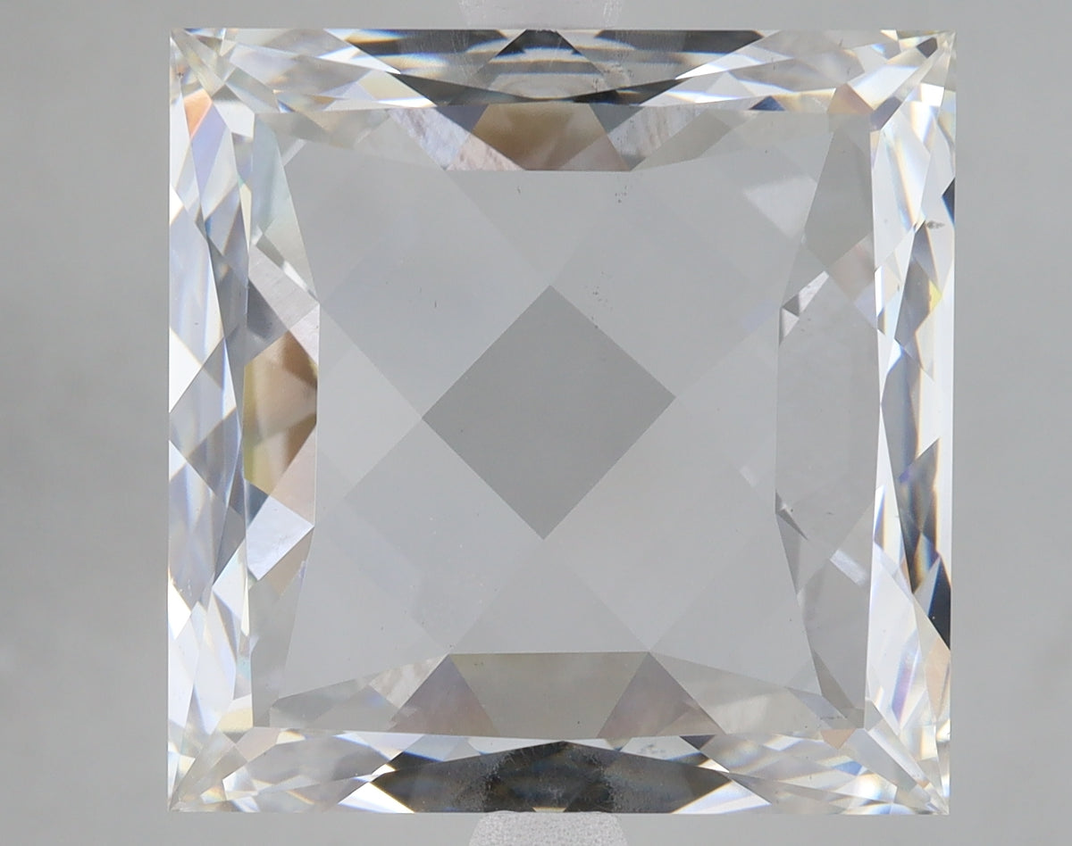 Certificate for 10.06ct Square Emerald Rose Cut lab-grown diamond, F VS1