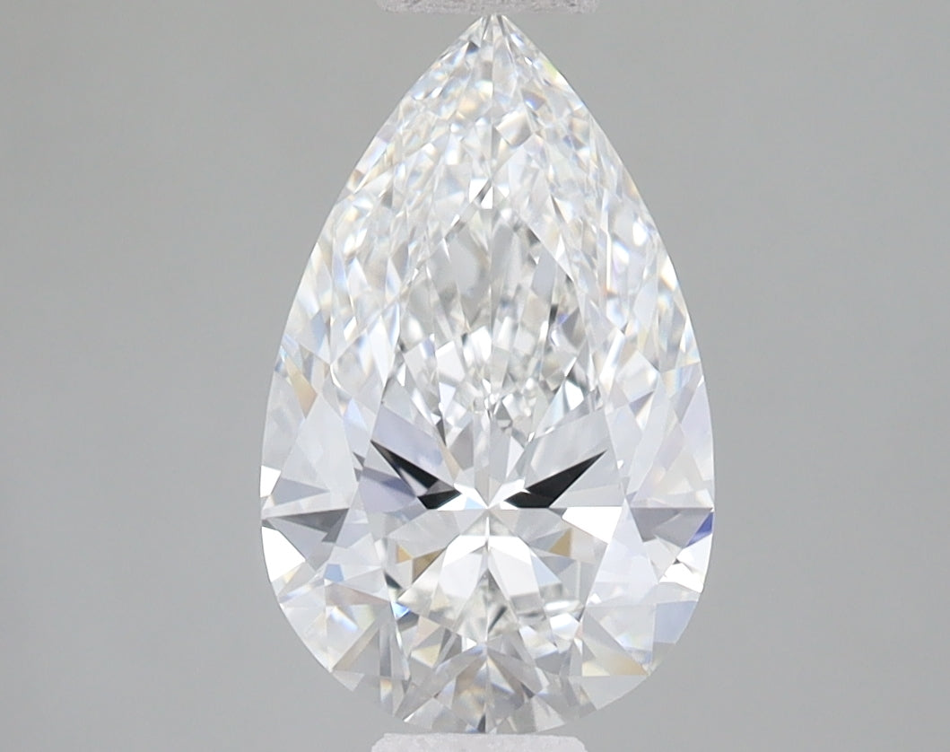 1.96ct Pear lab-grown diamond, F VVS2