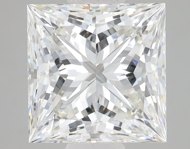 2.76ct Princess lab-grown diamond, F VVS1