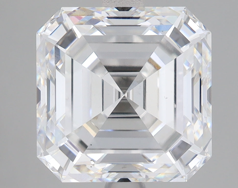 5.07ct Square Emerald lab-grown diamond, D VS1 – 360° view