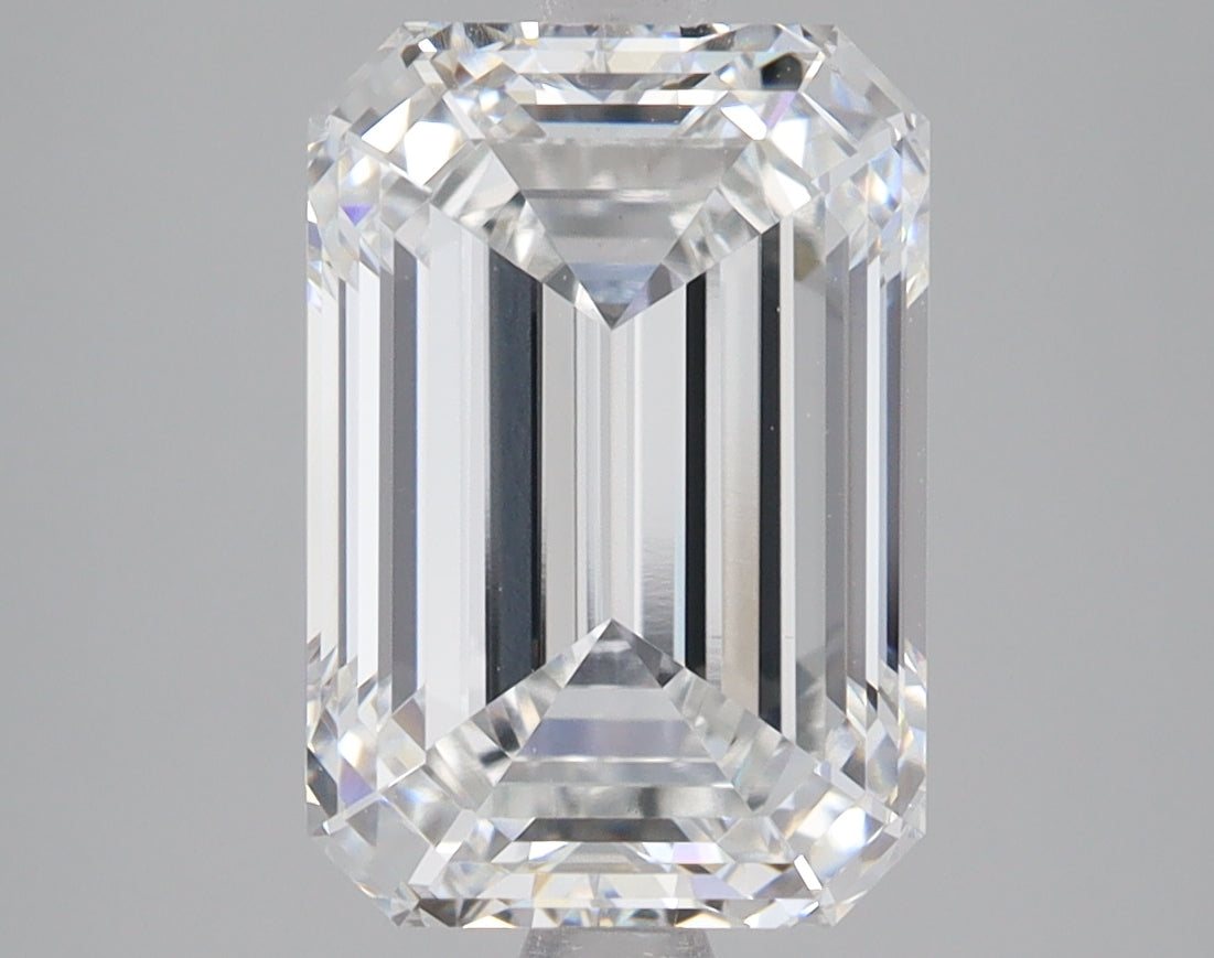 4.59ct Emerald lab-grown diamond, E VVS2 – 360° view
