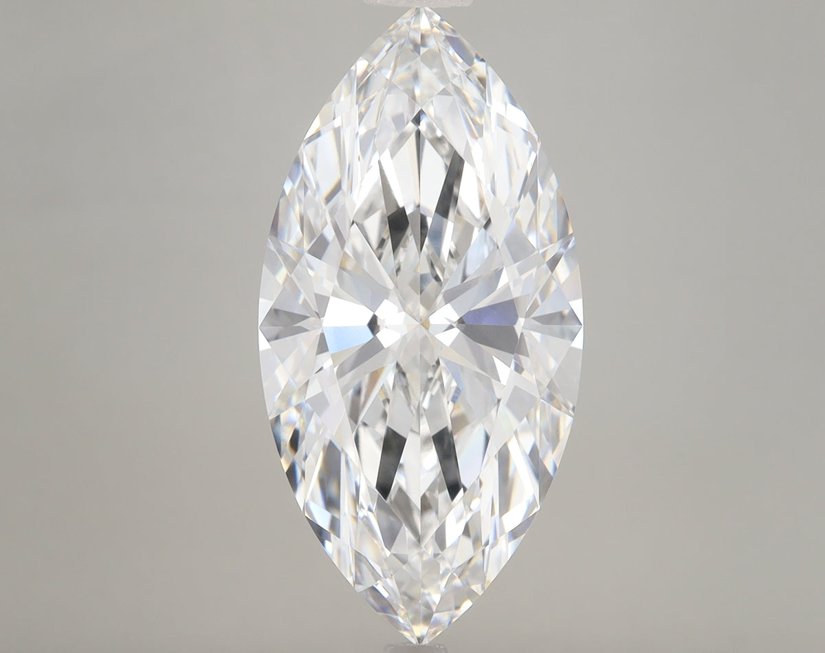 6.03ct Marquise lab-grown diamond, D VVS2 – 360° view