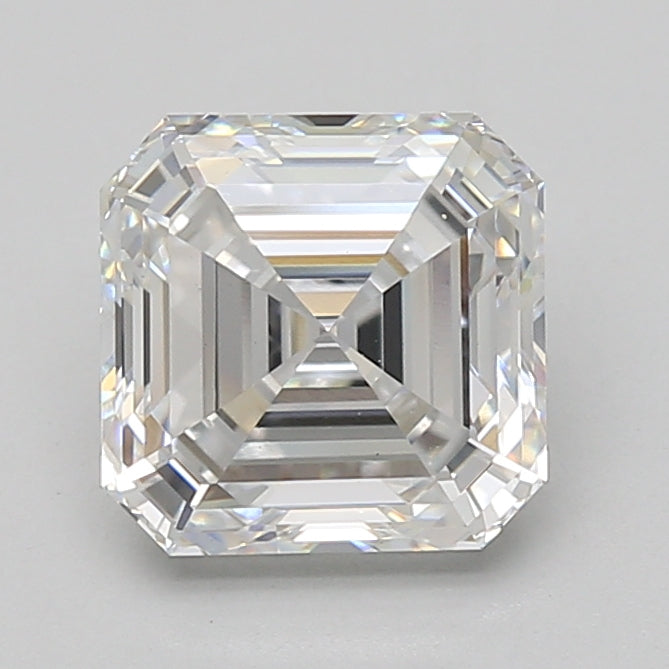 2.57ct Square Emerald lab-grown diamond, D VVS2 – 360° view