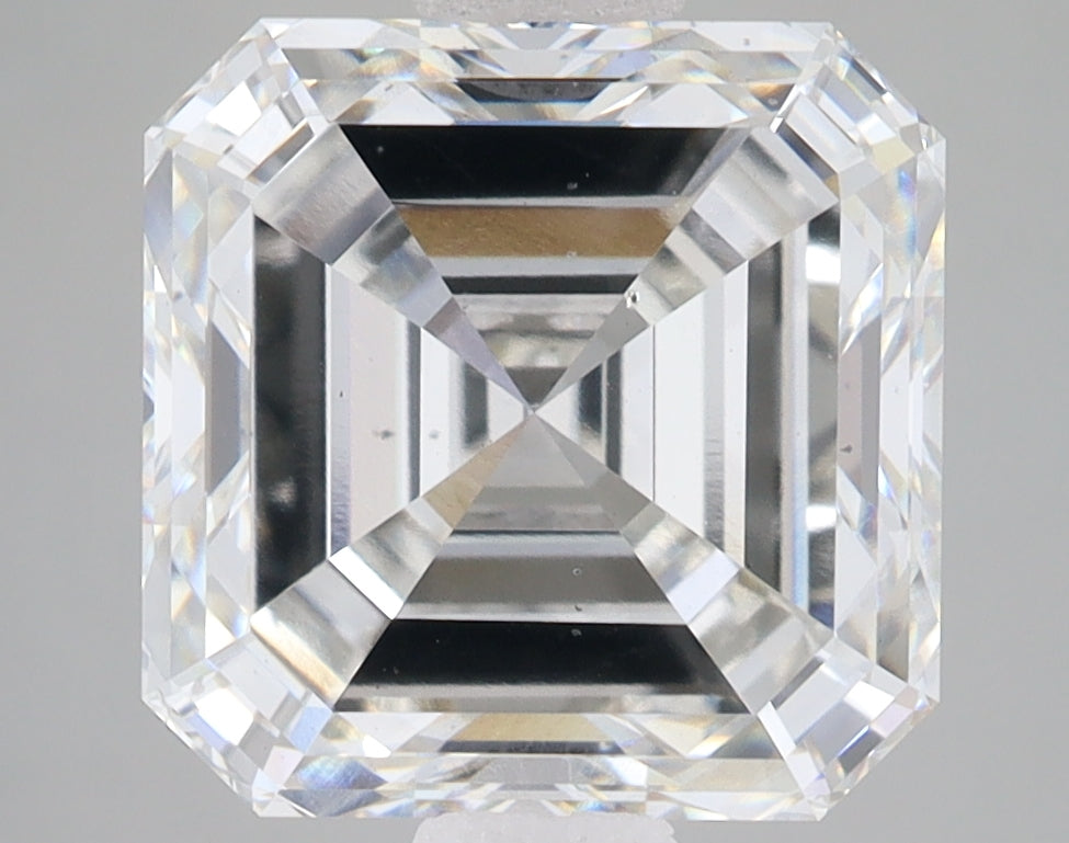 5.52ct Square Emerald lab-grown diamond, G VS2 – 360° view