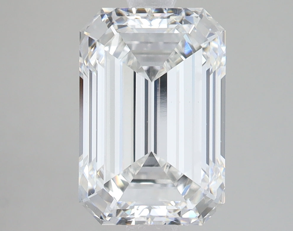 3.09ct Emerald lab-grown diamond, F VS1 – 360° view