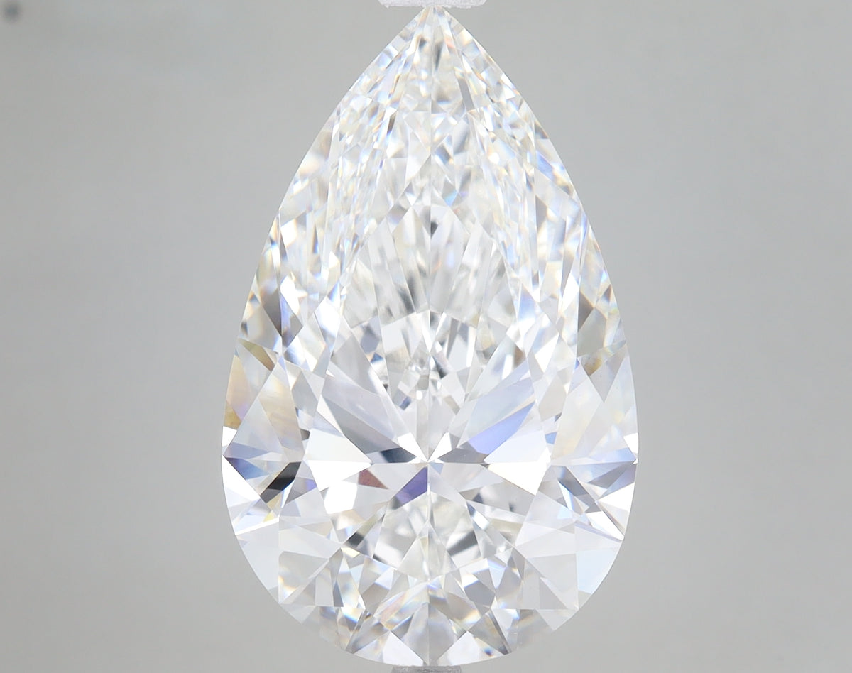 9.54ct Pear lab-grown diamond, F VVS2