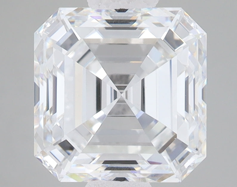 3.08ct Square Emerald lab-grown diamond, D VVS2 – 360° view
