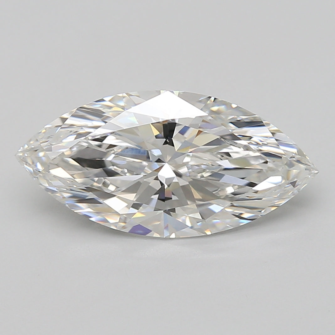 4.08ct Marquise lab-grown diamond, E VVS2 – 360° view