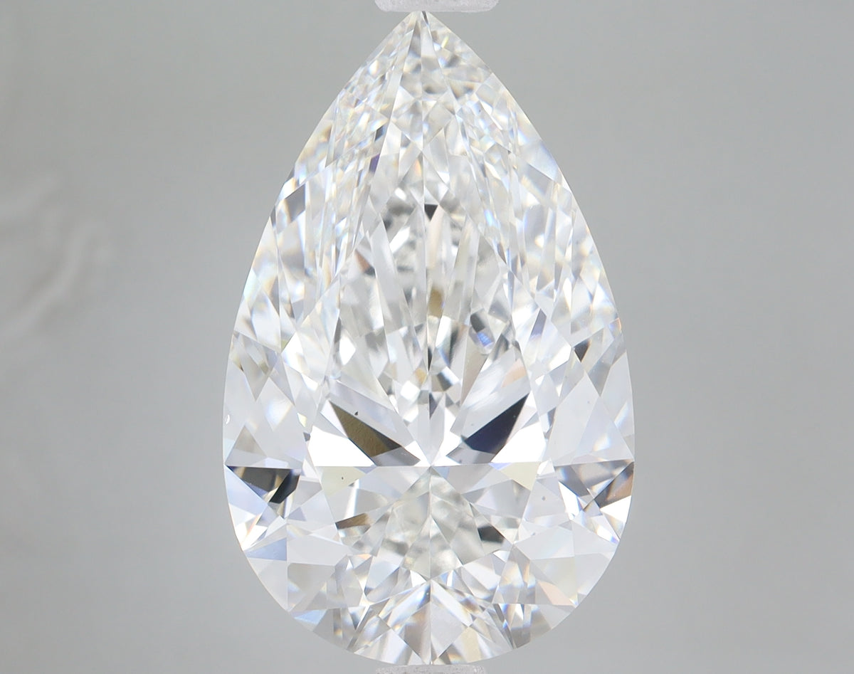 9.55ct Pear lab-grown diamond, F VS1