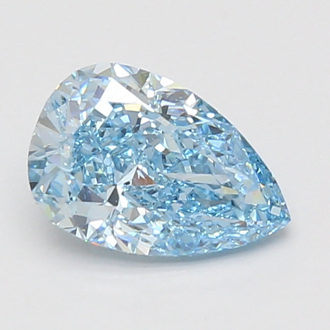1.51ct Pear lab-grown diamond, Fancy Vivid Blue, VS1 – 360° view