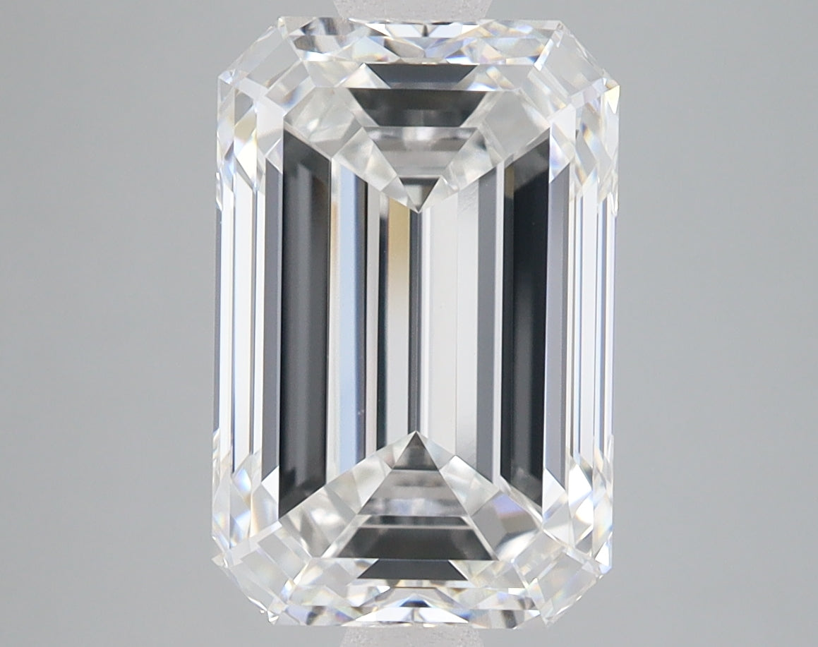 5.04ct Emerald lab-grown diamond, E VVS2 – 360° view