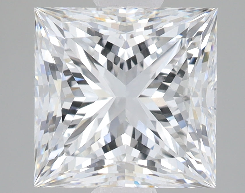 3.03ct Princess lab-grown diamond, F VVS2