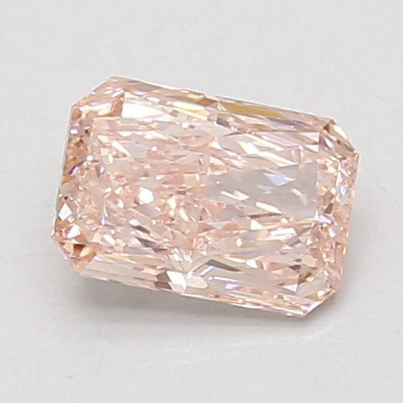 1.1ct Radiant lab-grown diamond, Fancy Intense Pink, VVS2 – 360° view