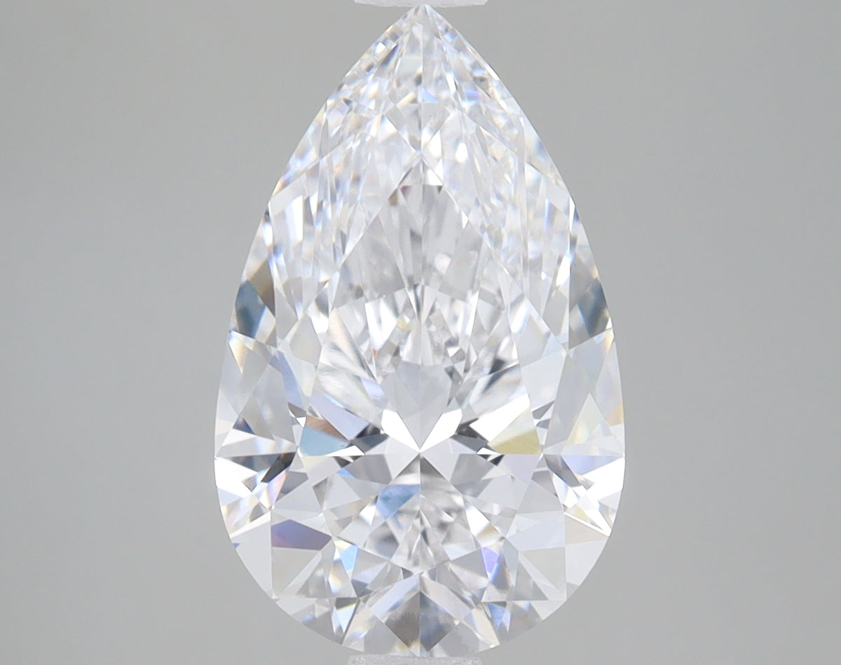 4.1ct Pear lab-grown diamond, D VS1 – 360° view