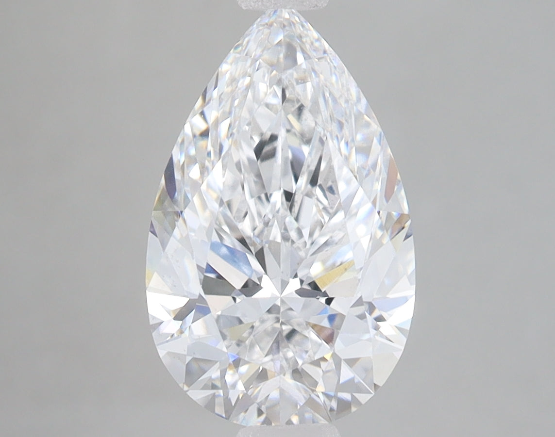 2.74ct Pear lab-grown diamond, E VS2