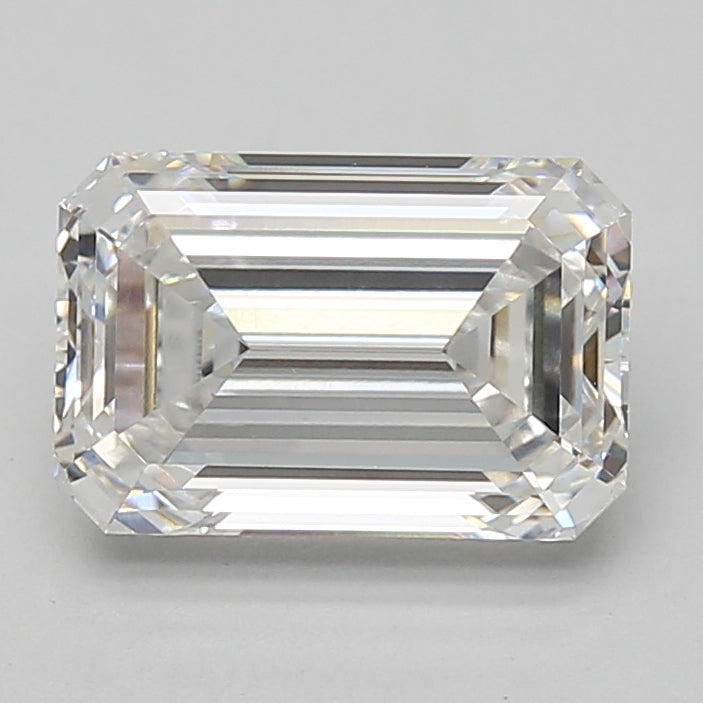 3.02ct Emerald lab-grown diamond, D VVS2 – 360° view