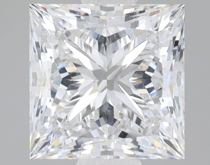 2.72ct Princess lab-grown diamond, E VS1