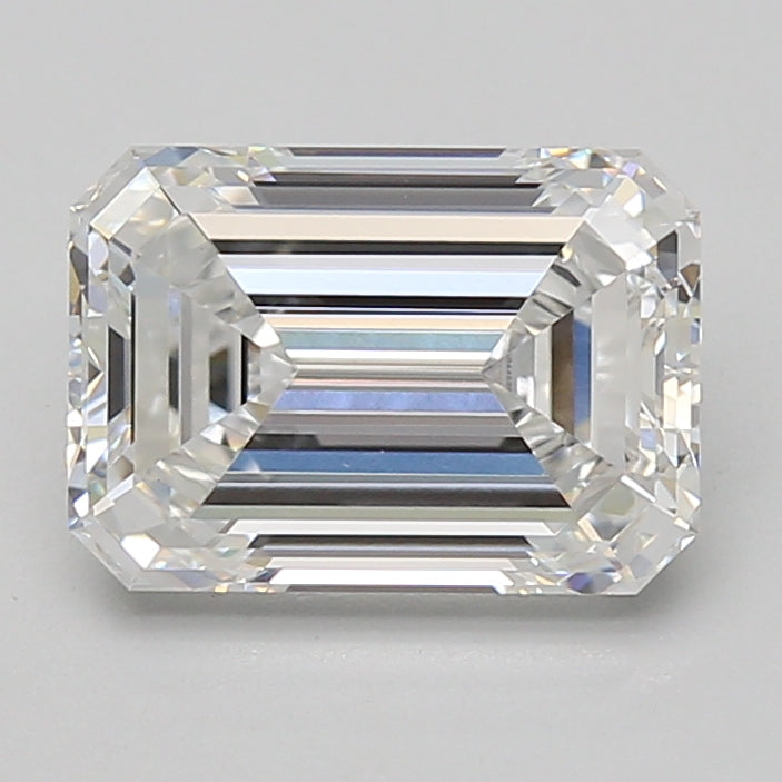 3.07ct Emerald lab-grown diamond, E VVS2 – 360° view