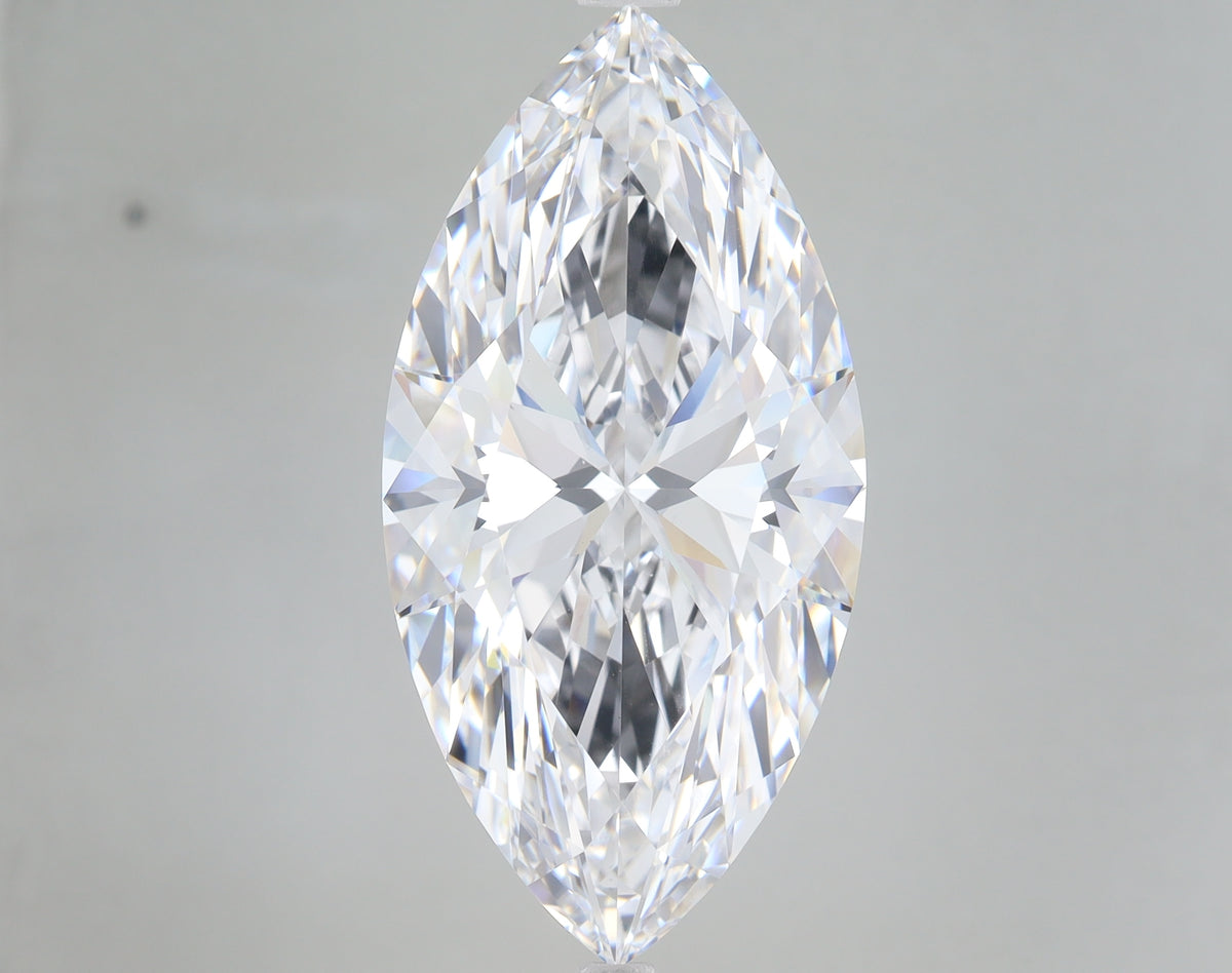 11.43ct Marquise lab-grown diamond, E VVS2 – 360° view