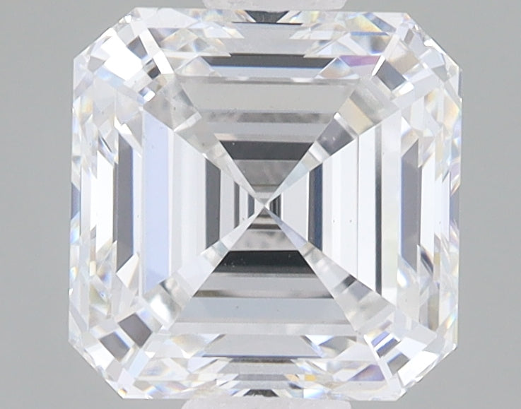 2.5ct Square Emerald lab-grown diamond, E VS1