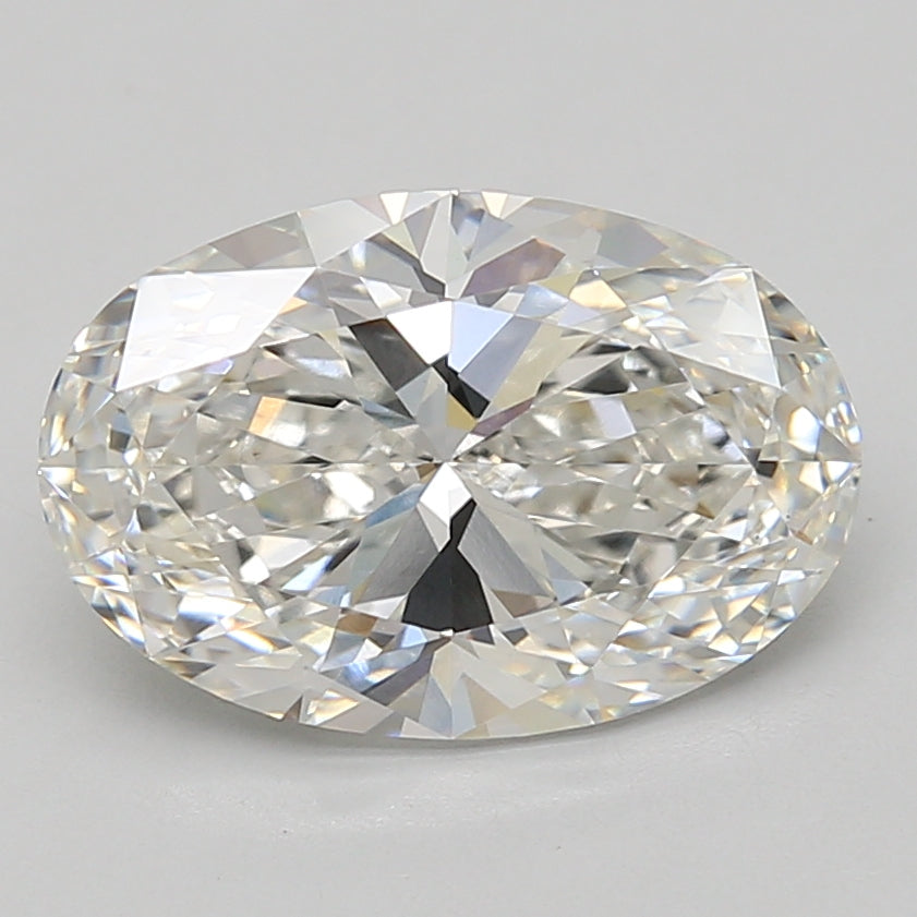 IGI certificate for 4.03ct Oval lab-grown diamond, E VVS2