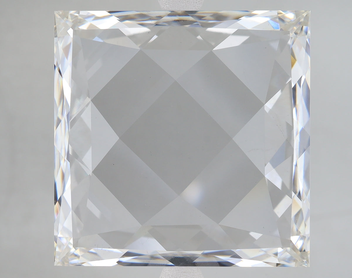 Certificate for 13.08ct Square Emerald Rose Cut lab-grown diamond, F VS1